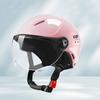 New Motorcycle Helmet MEN Woman Electric Motor Car Scooter Bike Open Face Half Helmet Anti Safety Hat Bicycle Cap With Goggles