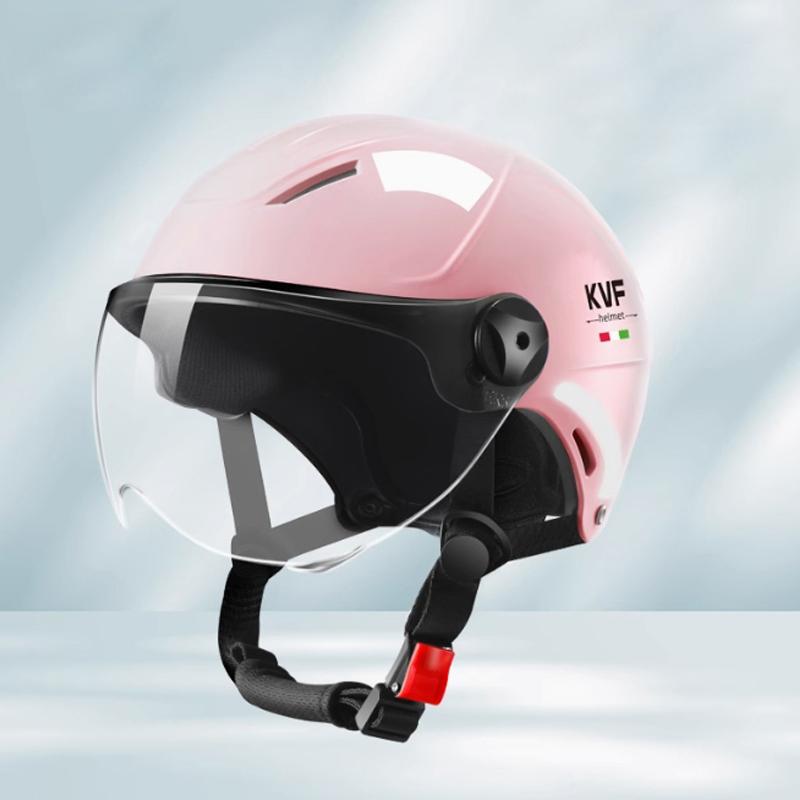 New Motorcycle Helmet MEN Woman Electric Motor Car Scooter Bike Open Face Half Helmet Anti Safety Hat Bicycle Cap With Goggles