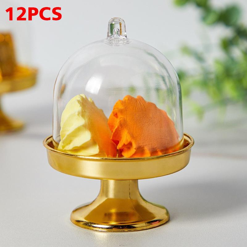 12PCS/Pack Lightweight Party Plastic Exquisite Candy Cup Atmosphere Stable Dustproof Durable Moisture-proof Sturdy Wedding