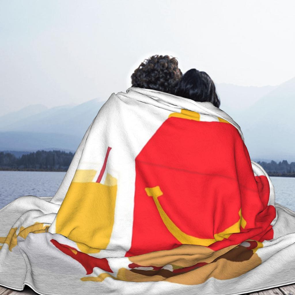 McDonald’s happy meal Blanket Super Soft Flannel Sofa Throw Blanket for Couch Bedding Travel Throws Bedspread Quilt