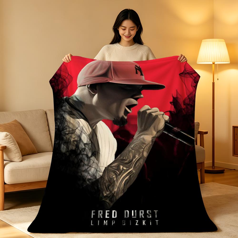 Band L-Limp B-Bizkit Throw High-Density Short Plush Blanket Soft Skin-Friendly for Sofa Nap Air-Conditioned Room