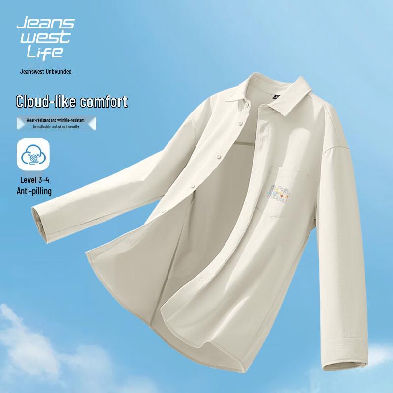 JEANSWEST LIFE Men s Sand-Washed Long Sleeve Shirt 3XL