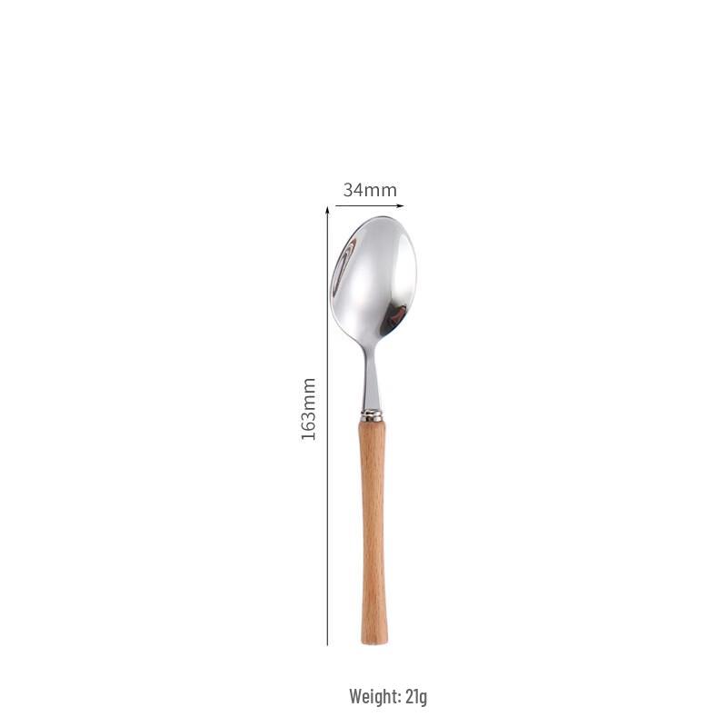 Ruhan Holzgriff Edelstahl Speisegabeln