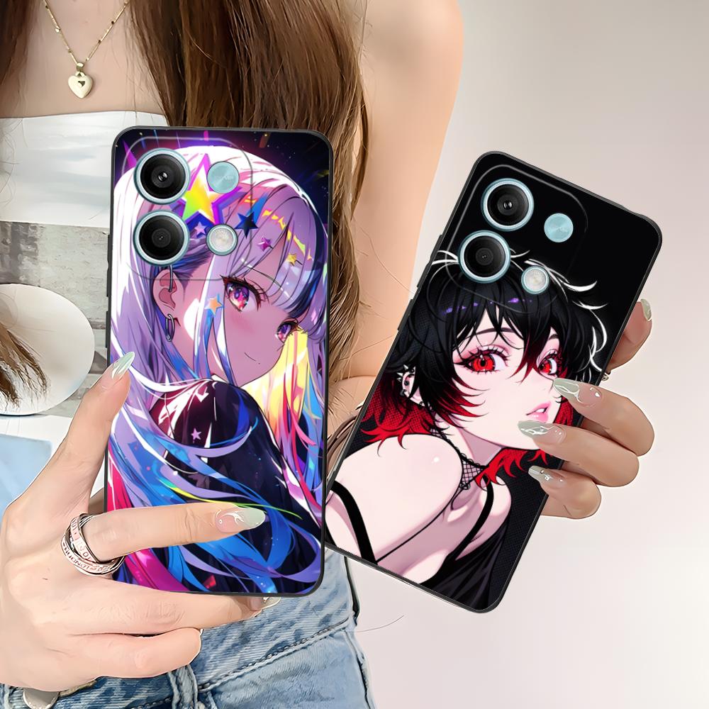 Anime Punk Girl Phone Case for POCO M6 M5 M4 M3 X7 X6 X5 X4 X3 F6 F5 F4 Pro GT 5G Colour Printing Protective Cover Luxury Pretty