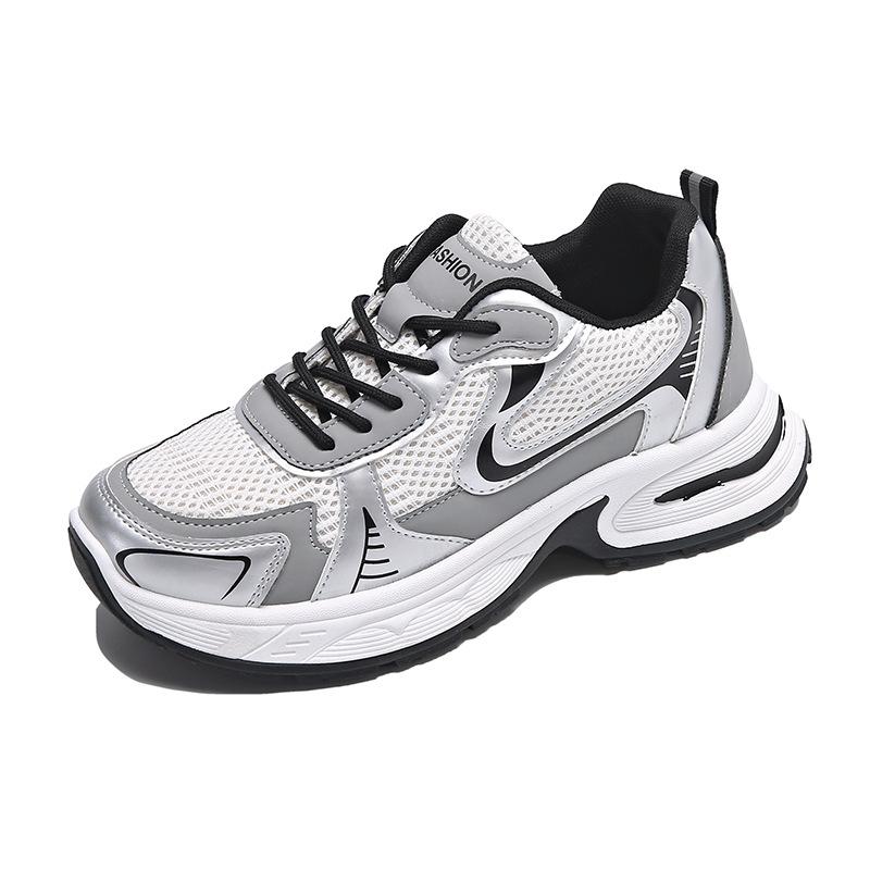 

Zhao Ruth s same Paris silver dad shoes for women s 2025 spring and autumn new muffin thick-soled heightening casual sports shoes 40 сірий колір