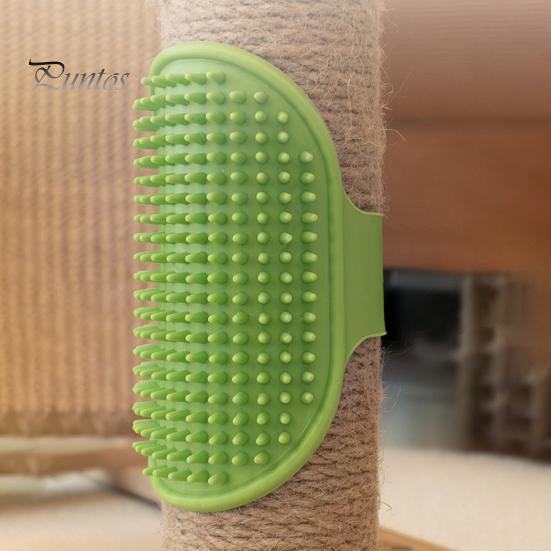 Brosse à gratter pour chat - Gant autonettoyant pour coin mural - Outil de massage - Peigne doux en silicone pour chat - Dents faciles à installer - Épilation des poils de chat pour chaton