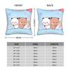 Bubu Panda Dudu Bear Pillowcase Polyester Cushion Cover Decor  Throw Pillow Case Cover Bed Square 45X45cm