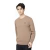 Calvin Klein Letter Split Print Cotton Crew Neck Sweatshirt Men Sweatshirt Brown J323239