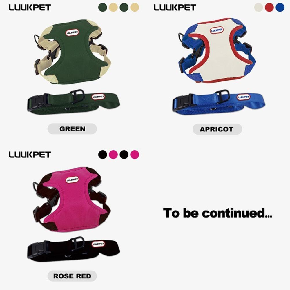 Dog Leash Small Dog Adjustable Vest Type Dog Leash Dog Strap Going Out Walking Dog Leash Chest Strap Set