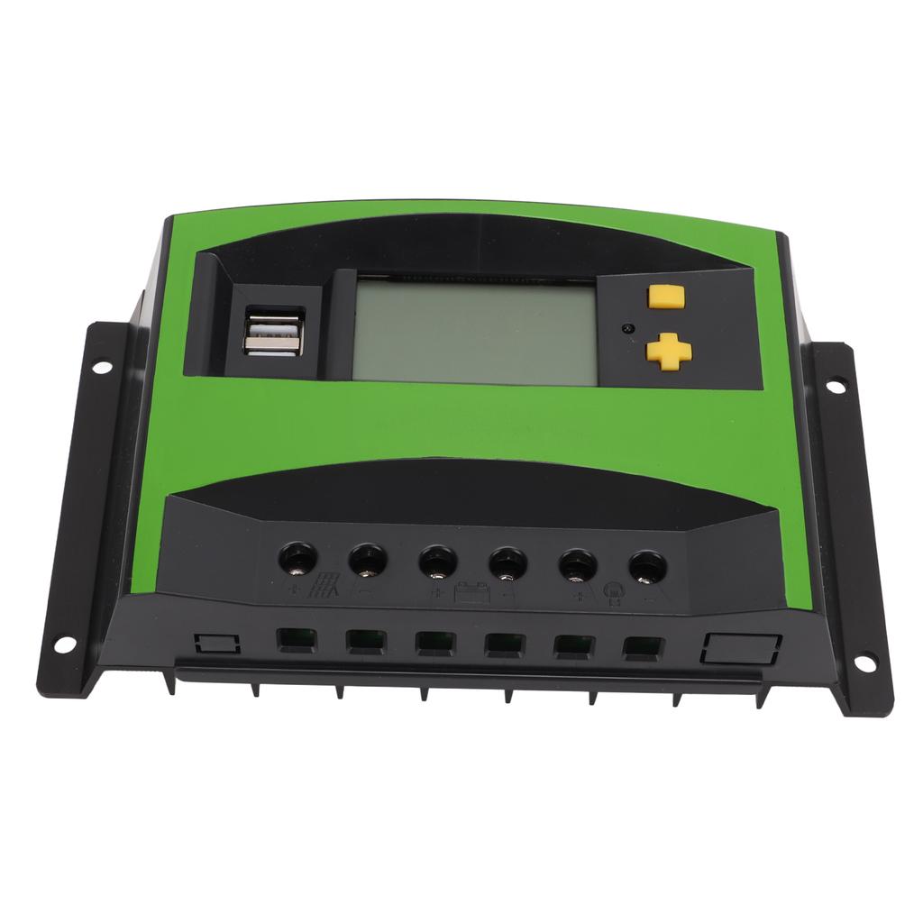 Solarladeregler LCD-Anzeige Timing Intelligent Automatisch Solarmodulregler mit Dual-USB-Anschluss 40A 12V 24V