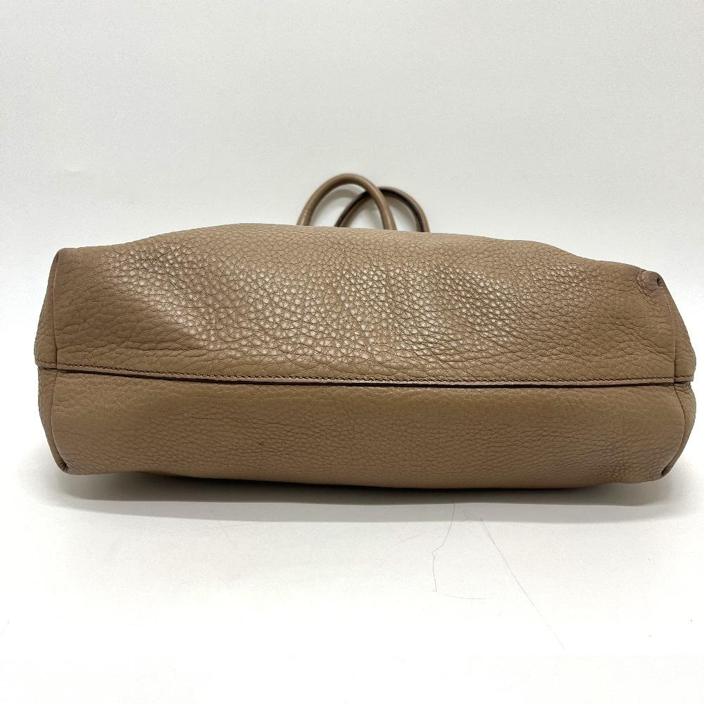 PRADA BN1713 logo Bags Hand Bag Tote Bag Nylon / Leather Beige/GoldHardware