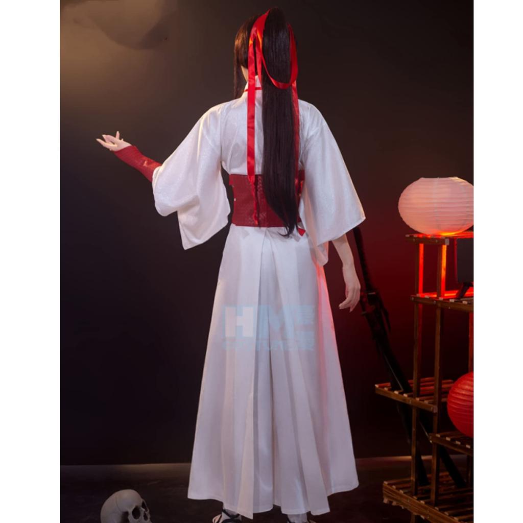 Gabimaru Sagiri Cosplay Costume for Jigokuraku Yamada Asaemon Sagiri Uniform with Waist Hair and Sleeve and Leg Perfect for Stage Cultural and School