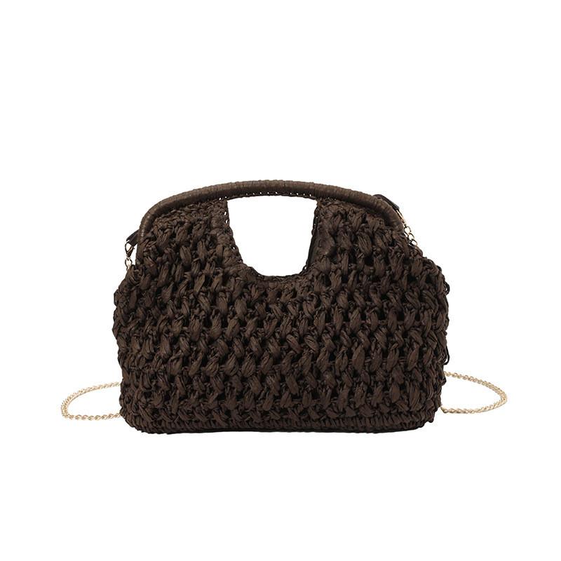 Handcrafted Woven Shoulder Bag For Women Summer Casual Travel With Inner Pouch
