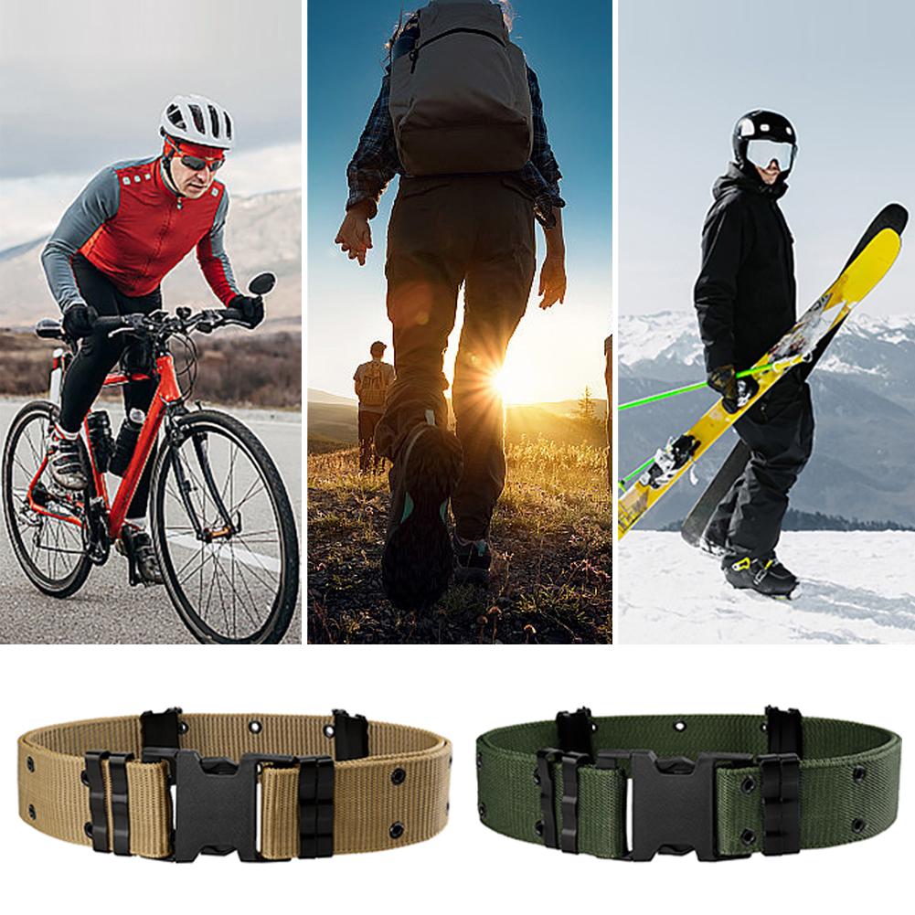 1Pc Tactical Belt Quick Release Outdoor Training Belt Soft Nylon Sports Accessories Men And Women Adjustable Waistband