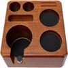 Adjustable Espresso Tamping Station Walnut Wood Tamper Holder Stand  Coffee Station