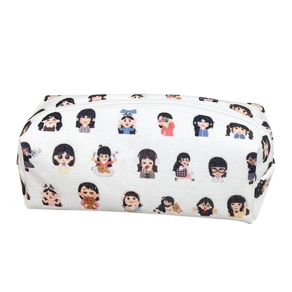 Multifunctional Stationery Bag Large Capacity Pencil Case Cute Pen Bag  for School Office
