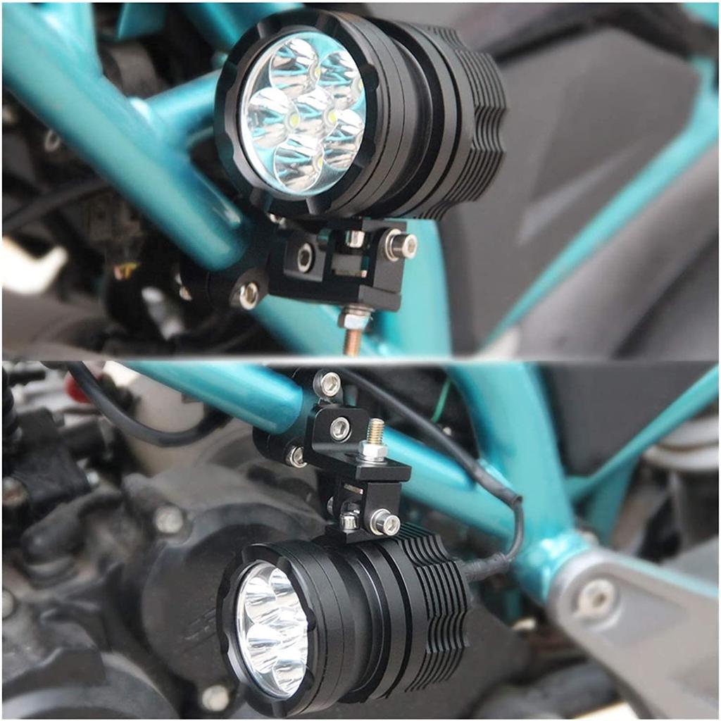 Vrttlkkfe Universellt Styre, 22 25mm 7/8" Motorcykel Strålkastarfäste, Strålkastarrörklämma för Cafe Racer Chopper, TG81 Svart 500115409