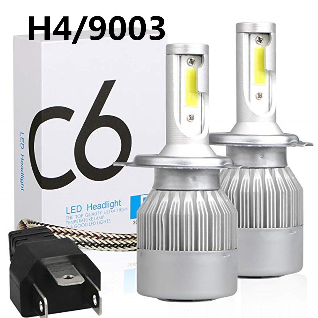 

2 шт. 12 В 7200LM H4 H7 Coche светодиодные фары H1 H13 H8 H9 H11 9005 HB3 9006 HB4 6000K 72 Вт 12 В 7200LM Авто фары H4