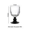 LISM Retro Pearl Glass Cocktail & Wine Glasses, Set of 2