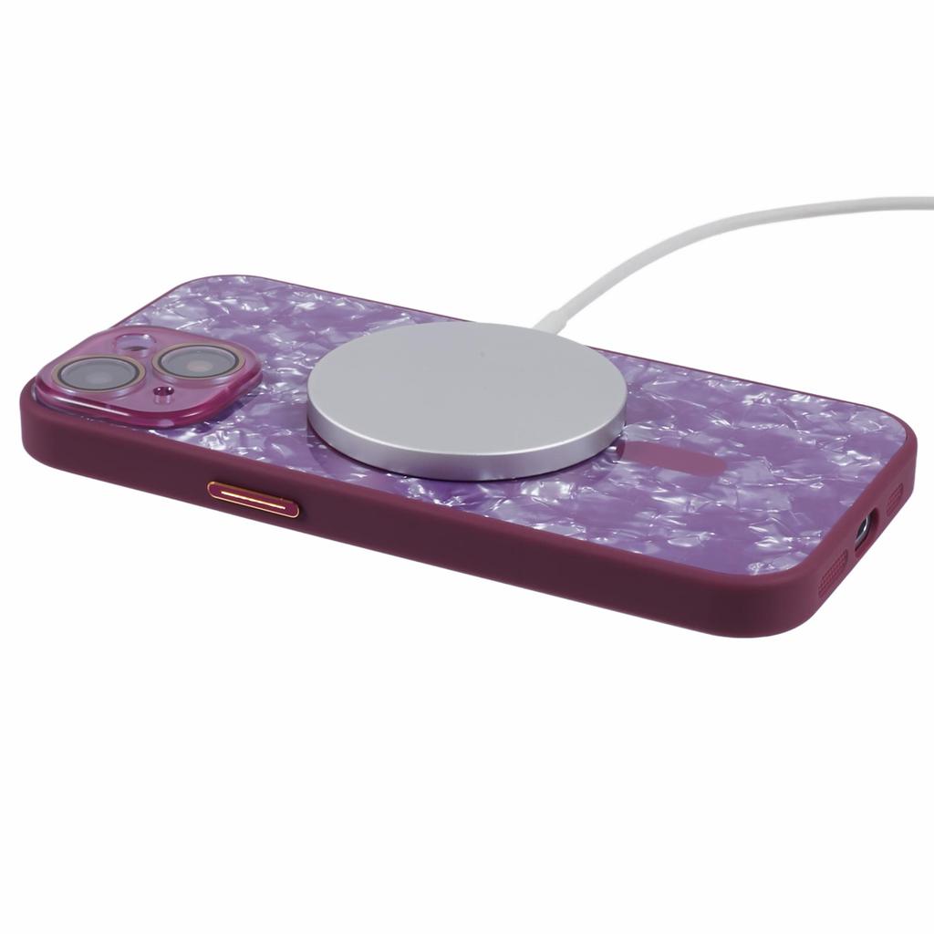 YUX Series For iPhone 13 6.1 Inch Back Case TPU+Acrylic Cover Compatible with MagSafe (Precise Lens Cutout) - Black