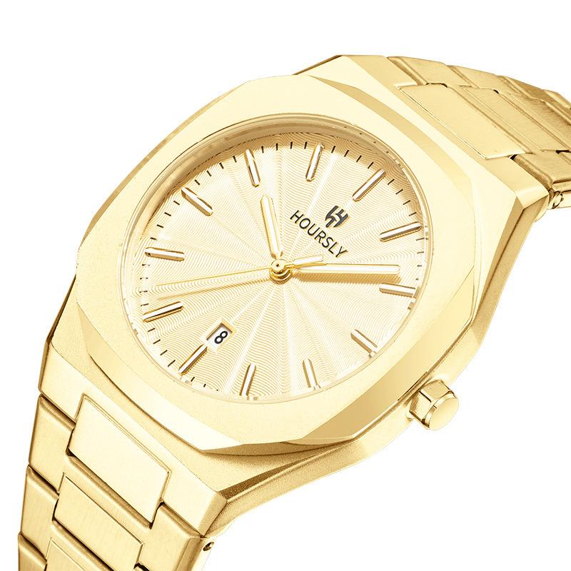 Leuchtende personalisierte Zifferblatt Textur Mode Herrenuhr Neue Quarz Trendy Herrenuhr