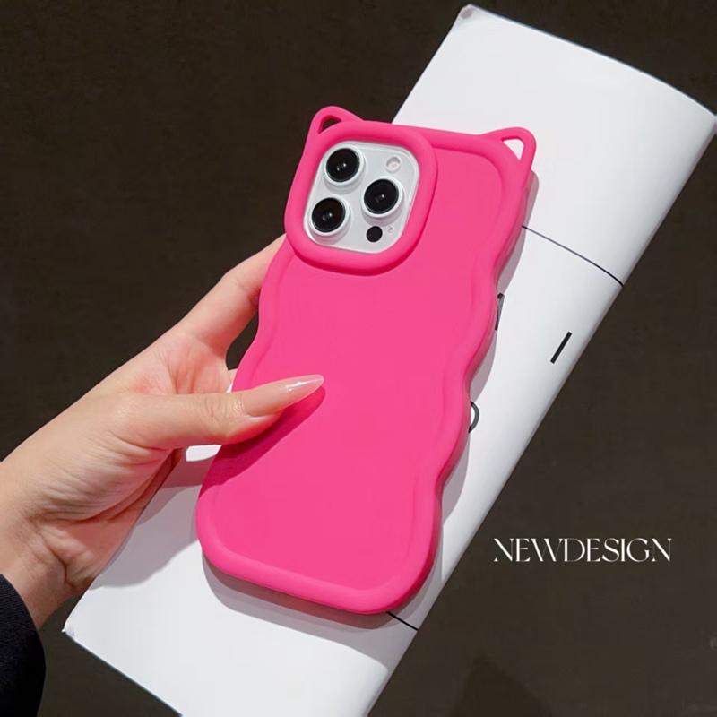 Cat Ear Candy Wave Phone Case For Vivo V50 V40 V30 Lite V29 V27 V25 Pro V50E V40E V30E V29E V27E V25E V23E V21E 4G 5G Soft Cover