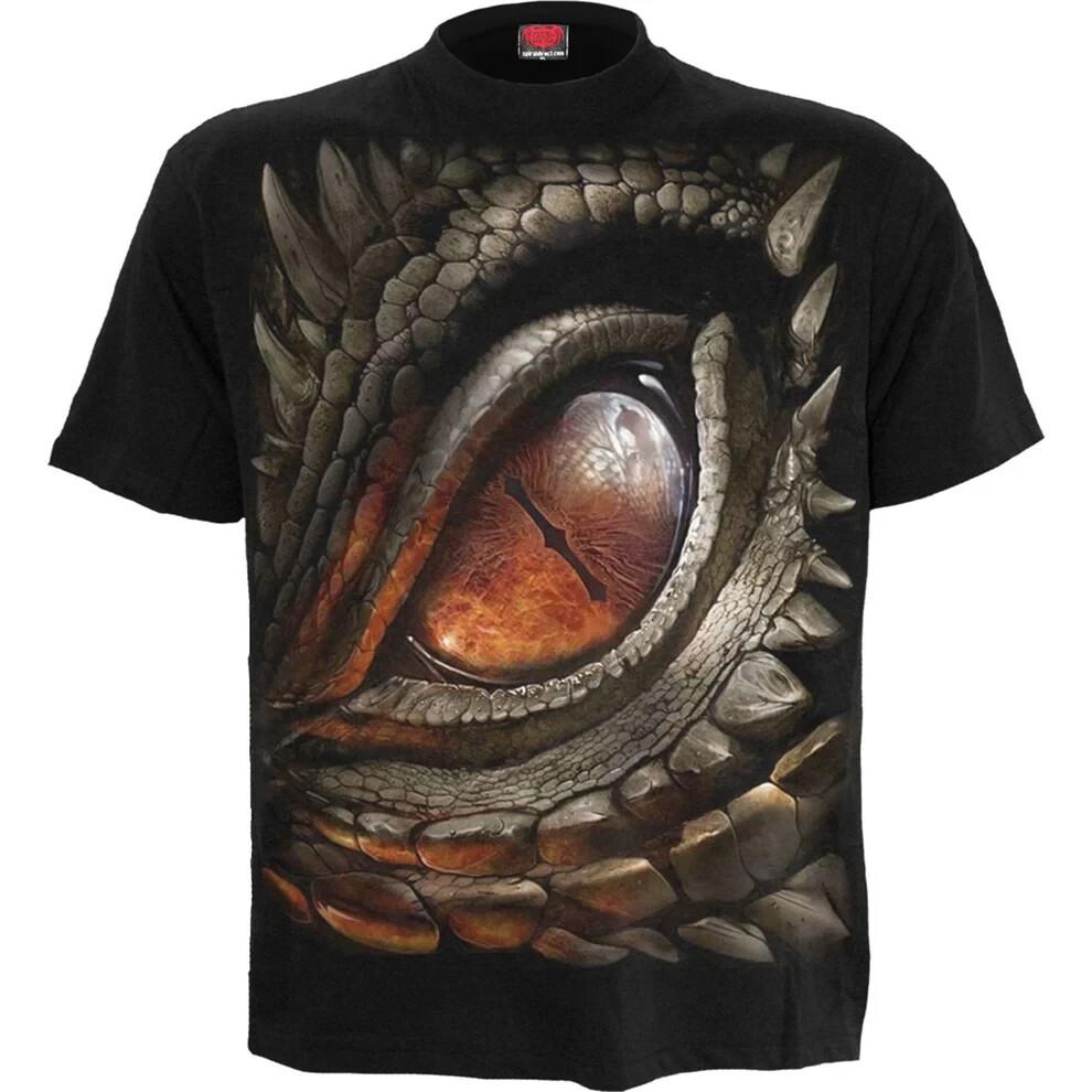 SPIRAL DIRECT DRAGON EYE T-shirt Spiral Biker Skull Fire Dragon Eye XXXXL