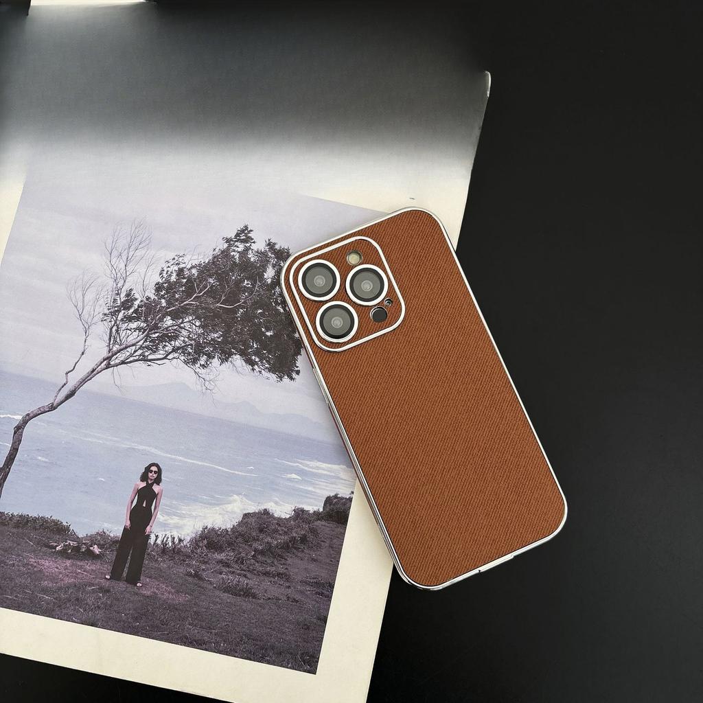 Mobile Phone Case Is Suitable for IPhone16promax Electroplated Side-mounted Non-slip Apple 15 Protective Case