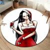 One Piece Boa Hancock Round Area Rug Carpet Rug For Living Room Bedroom Sofa Playroom Decor Nonslip Floor Mat