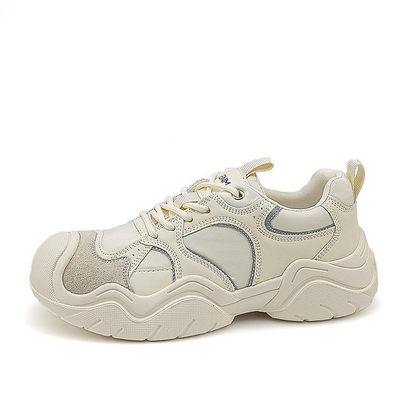 Весенне-осенняя альпинистская обувь с большой головкой женская тонкая дышащая беговая и спортивная обувь универсальная 35 бежевый 4980₽