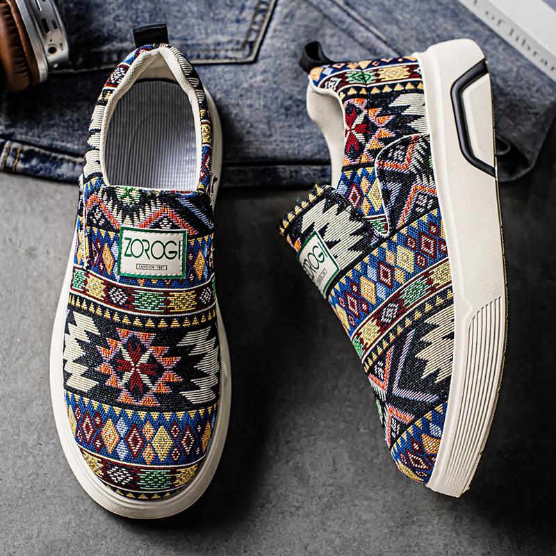 Chaussures pour Hommes Mocassins Skateboard Douces et Confortables Extérieur Été Baskets pour Hommes Résistantes à l'Usure Ventilées Antidérapantes Mode