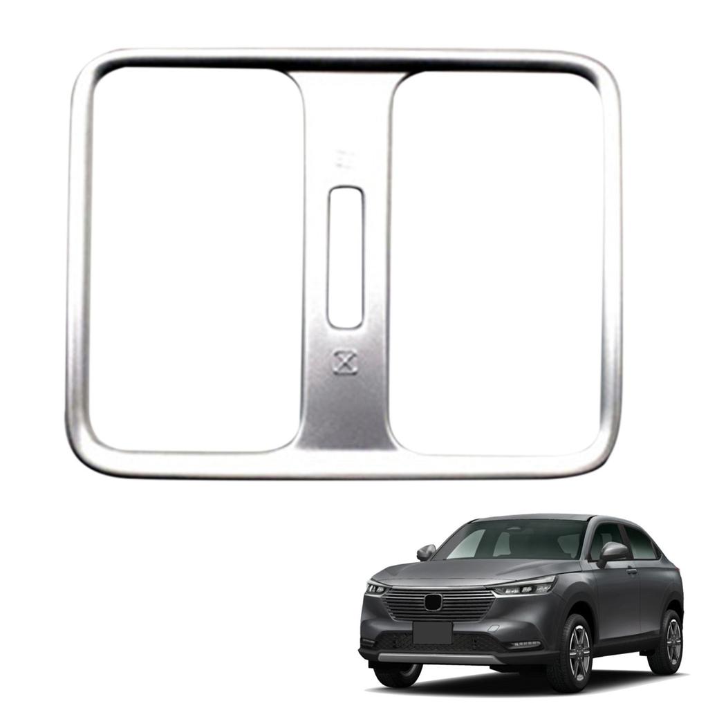 For Honda Vezel HR-V HRV  2022 Interior Car Glossy Black Rear Seat Air Conditioning Vent Cover Trim Decoration