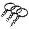 10 шт., черная цепочка для ключей в виде лобстера 25 мм 30 мм, сумка для самостоятельного изготовления ювелирных изделий, аксессуары