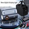 Deli 12V Portable Car Air Pump with Tire Pressure Gauge