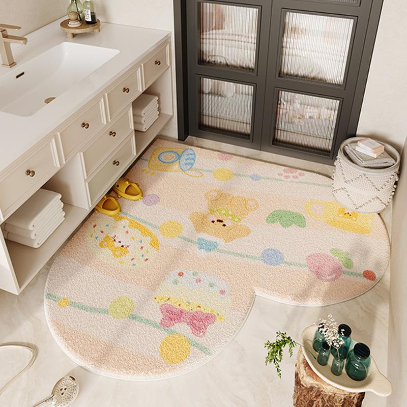 Cute Style Floor Mat Bathroom Floor Mat Bathroom Door Wear-resistant and Anti Slip Mat