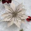 24CM Christmas Glitter Flower Sparkling Sequins Flower  Wedding Decoration