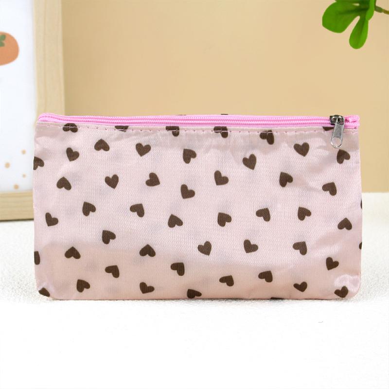 Cute Cosmetic Bag Toiletry Storage Bag Women'S Handbag Clutch Heart-Shaped Cosmetic Bag Travel Size