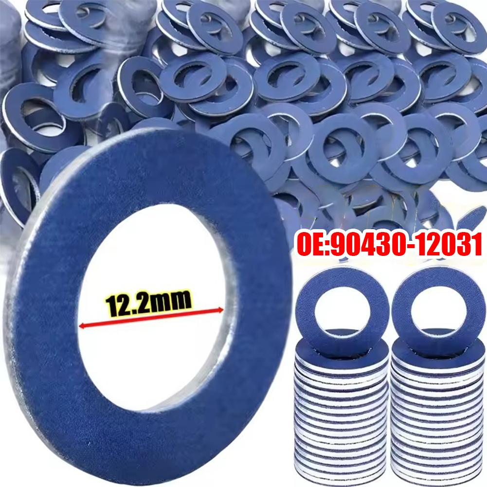 Car Oil Drain Plug Gasket For Toyota Camry Corolla Lexus Screw Washer 90430-12031 Oil Pan Bolt Washer Engine Sealing Replacement