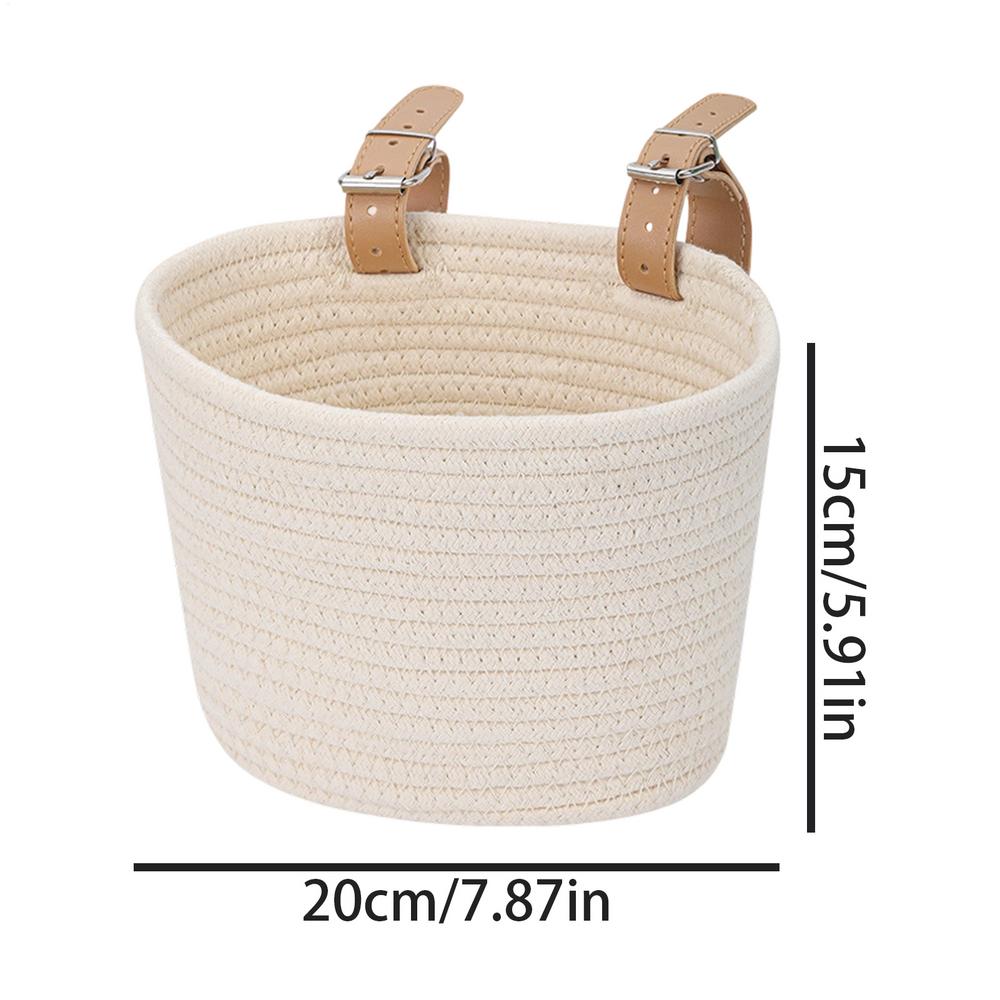 Kids Bike Basket Scooter Front Handlebar Bag Cute Bicycle Front Handlebar Basket For Boys Children Youth Teens Cycling Outdoor