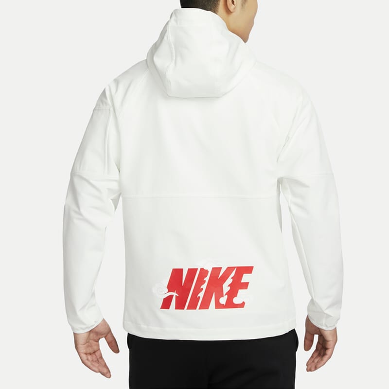 Nike Giacca da Allenamento con Zip in Pile Serie CNY Drago FW23 da Uomo Bianca HF1107-133