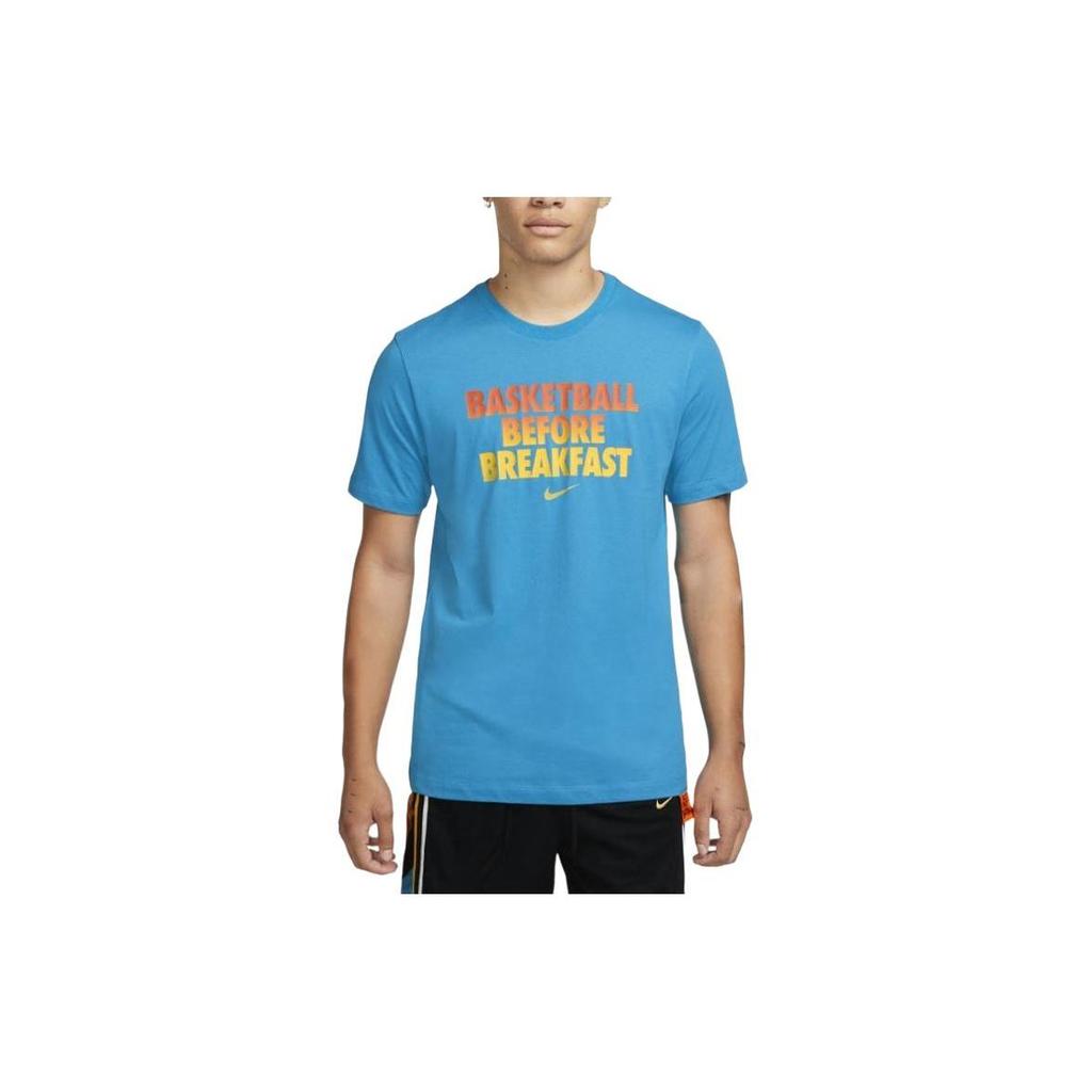 Nike T Shirts Men's Blue Crew Neck Moderate Straight Fit DN2985-446