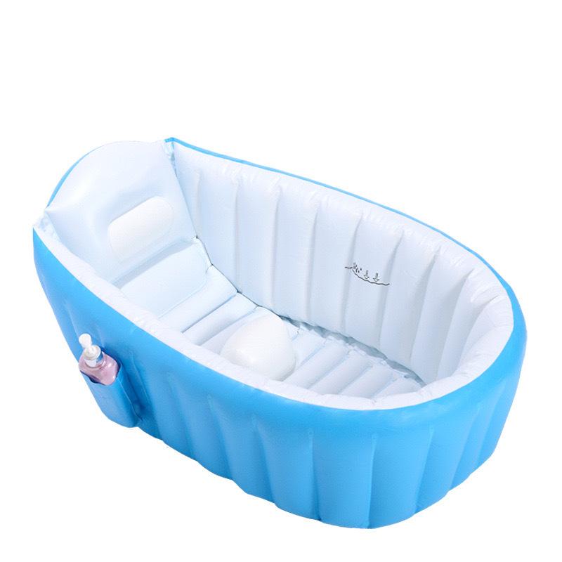 Kids Inflatable Bathtub Baby Swimming Pool Portable Newborn Bath Tub Outdoor Indoor