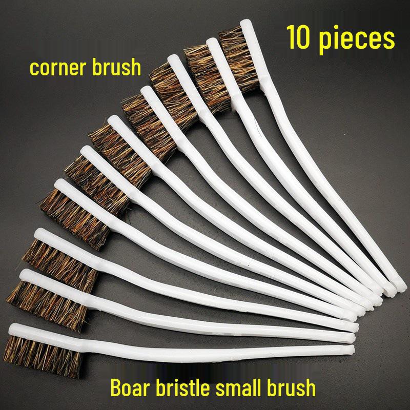 

Компактная зубная щетка с цветочной щетиной для автомобиля и дома: Жесткая щетина, эффективное удаление пятен и пыли.