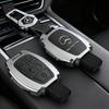 Leather Car Key Case Cover Holder Protector For Mercedes Benz A B C E Class GLS GLA GLK GLC CLS CLA AMG W204 W205 W212 W463 W176