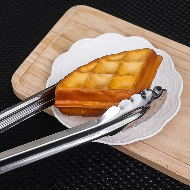 Sandwich Kitchens Accessories Long Handle Cooking Utensils Cookware Bread Baking Tools BBQ Meat Tongs Cooking. Ice Cube Salad