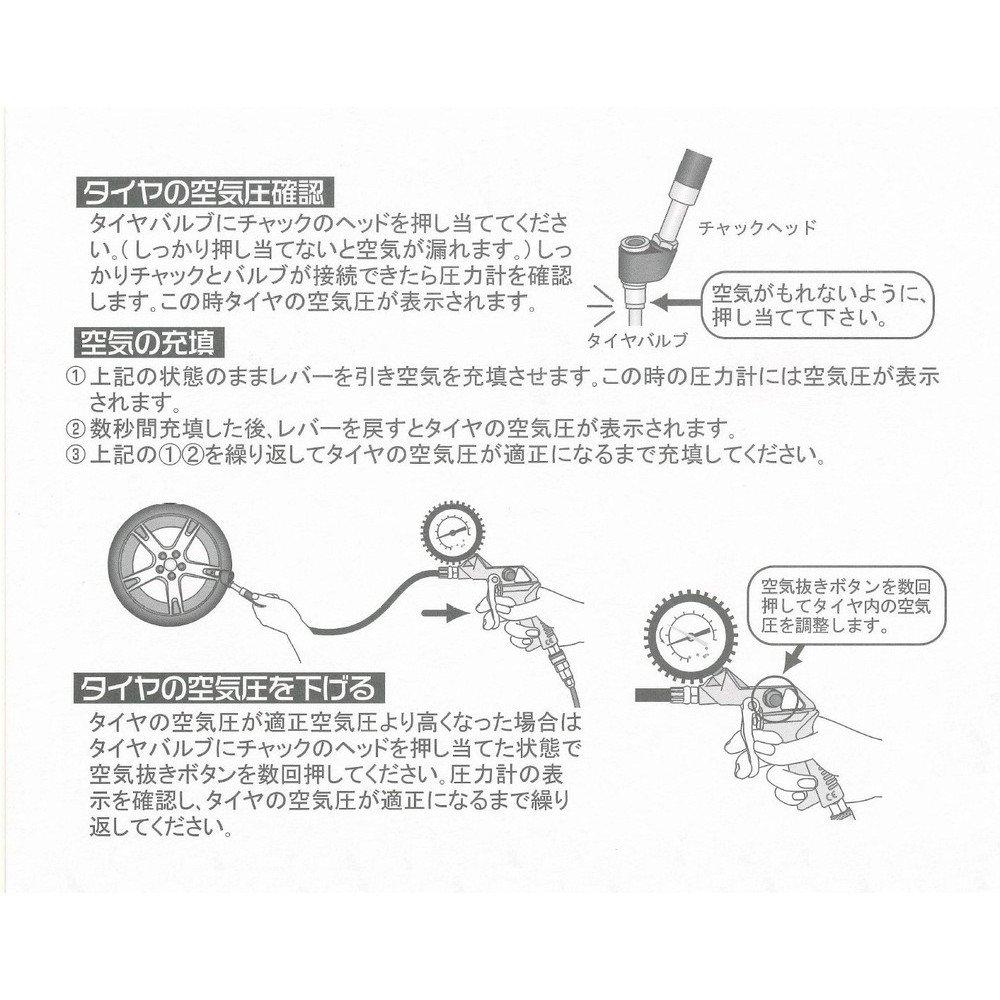 GREATTOOL Pistolet do pompowania kół GTAC-03