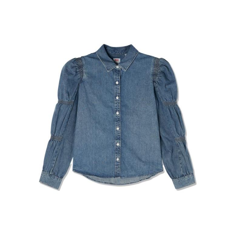 

Levis SS22 джинсовая куртка с воротником-фонариком, женские куртки синего цвета A1883-0002 XS