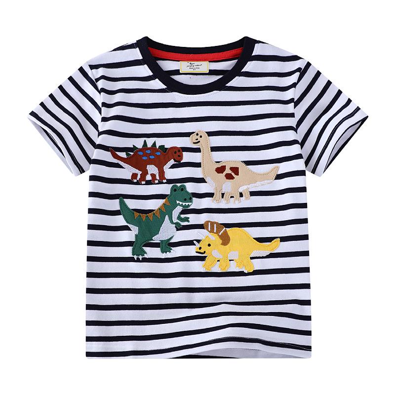 2026 New Boys Cartoon Short-Sleeve Cotton Shirt for Summer 5T