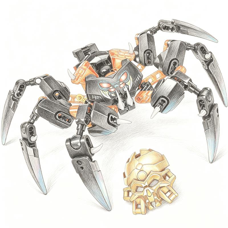 Bionicle Series Skull Warrior Mask Maker Building Blocks Anime Action Figures Soldier Warrior Bricks Toys For Boys Kids Gifts