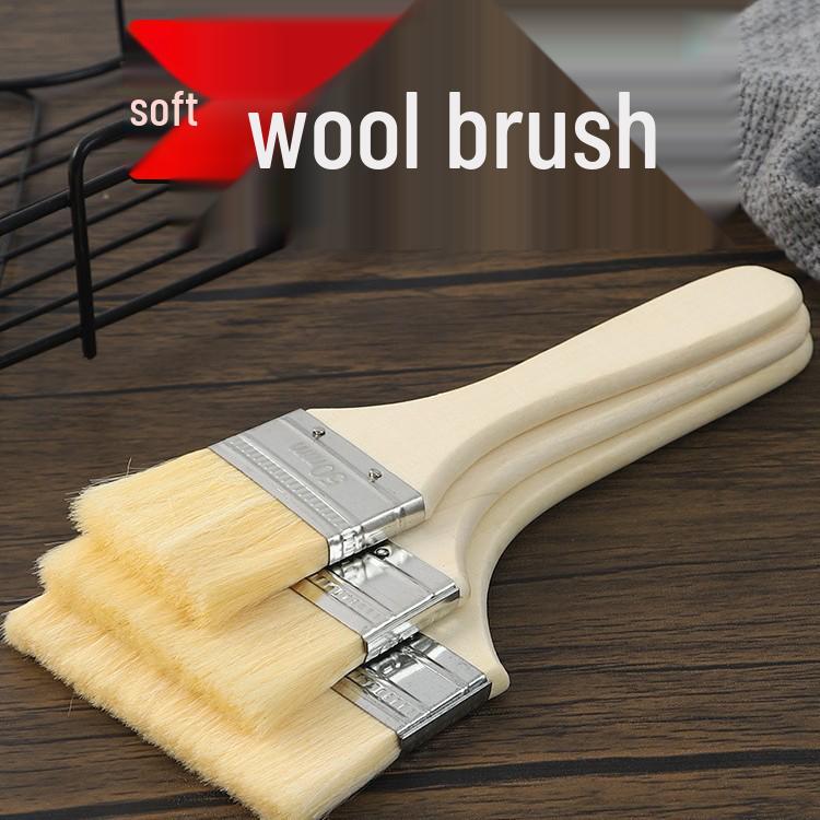 Mjuk Ullborste - Fäller inte, Idealisk för Färg & Grill